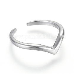 Anillos de latón ajustables en los dedos del pie, anillos abiertos, anillos abiertos, Platino, nosotros tamaño 1 3/4 (13 mm)