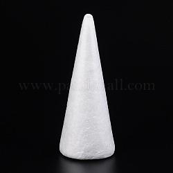 Modelado de cono espuma de poliestireno manualidades de decoración de diy, blanco, 190x73x68mm