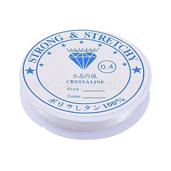 Elastische Kordel Kristallschnur Kristall Faden, für DIY-Stretch-Armbänder, Transparent, 0.4 mm, ca. 15.85 Yard (14.5m)/Rolle
