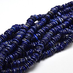 Lapis lazuli perle naturali di chip trefoli, 9~15x9~15mm, Foro: 1 mm, circa 15.3 pollice ~ 15.9 pollici