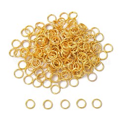 Iron Split Rings, Double Loops Jump Rings, Cadmium Free & Lead Free, Golden, 6mm in diameter, 1.4mm thick, about 5.3mm inner diameter, about 11000pcs/1000g