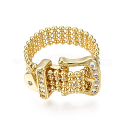 Bracelet de chaînes de bracelet de montre en zircone cubique claire, bijoux en laiton pour femmes, or, 3-1/2 pouce (9 cm)