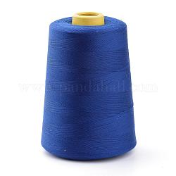 Полиэфирные швейные нитки, для ткани или дий-корабля, светло-синий, 0.1 мм, около 7000 ярдов / рулон