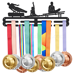 Мужская спортивная тема железная вешалка для медалей держатель настенная стойка, с винтами, гимнастика, 150x400 мм