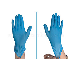 Disposable PVC Safety Gloves, Universal Cleaning Work Finger Gloves, Blue, 230mm