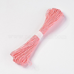 Corde di corde di carta, per fare gioielli, 2-ply, roso, 2mm, circa 32.8 iarde (30 m)/fascio