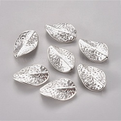 Tibetischer stil legierung perlen, Bleifrei und cadmium frei, Twist, Antik Silber Farbe, ca. 27.5 mm lang, 18 mm breit, 3 mm dick, Bohrung: 1 mm