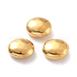 Ion Plating(IP) 316 Surgical Stainless Steel Beads, Oval, Golden, 8.5x7x4mm, Hole: 1mm