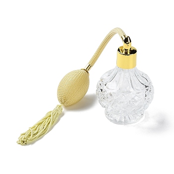 Glass Empty Refillable Perfume Spray Bottles with Long Tassel AJEW-XCP0002-21