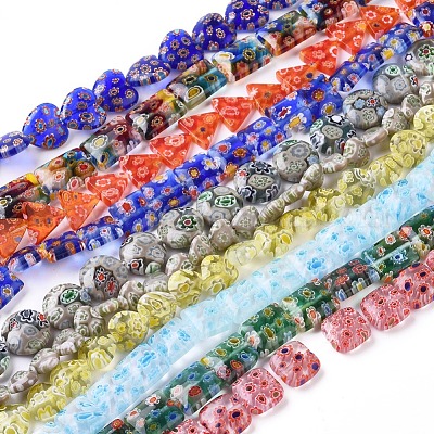 Handgemachte Glasperlen Millefiori-Stränge&nbsp;LK-F011-01-1