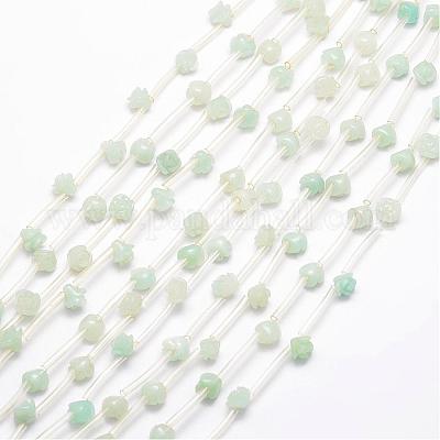 Natürliche Amazonit-Blumenperlen&nbsp;G-O156-A-06-1