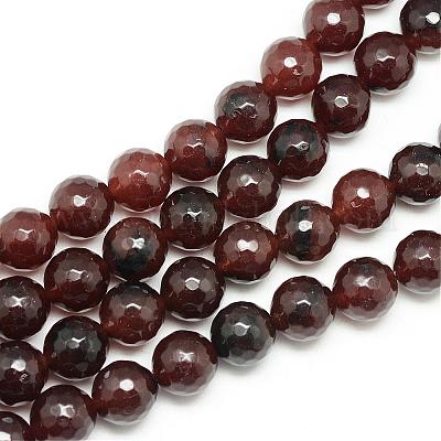 Chapelets de perle en jade blanc naturel&nbsp;G-R346-8mm-19-1