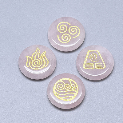 Natürlichen Rosenquarz Cabochon&nbsp;G-T122-37D-1