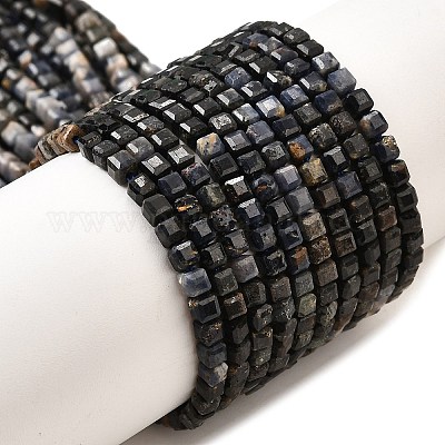 Natürliche Saphirperlenstränge&nbsp;G-G259-B03-3x3mm-1
