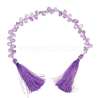 Natürlichen Amethyst Perlen Stränge&nbsp;G-Z152-A01-01-1