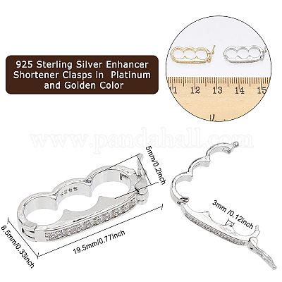 925 Sterling Silver Necklace Shortener Clasp,necklace Shortener