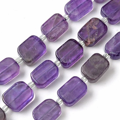 Natürlichen Amethyst Perlen Stränge&nbsp;G-C098-A02-01-1