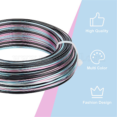 BENECREAT Multicolor Jewelry Craft Aluminum Wire (15 Gauge/1.5mm, 136  Feet/41m) Bendable Metal Wire with Storage Box for Jewelry Beading Craft  Project