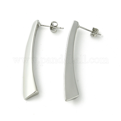 Orecchino della vite prigioniera in ottone&nbsp;EJEW-C072-04P-1