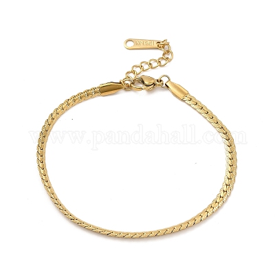 Women's Cuban Links Chain Bracelet in 14K Real Yellow Gold