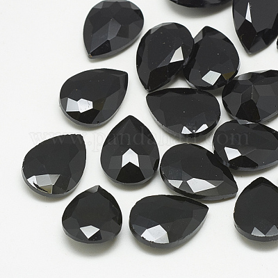 Torna a punta cabochon strass vetro&nbsp;RGLA-T081-20x30mm-02-1