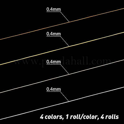 Wholesale Benecreat Rolls Colors Round Copper Craft Wire Pandahall Com