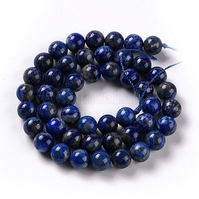 Natürlicher Lapislazuli Perlenstränge&nbsp;G-G423-8mm-A-1