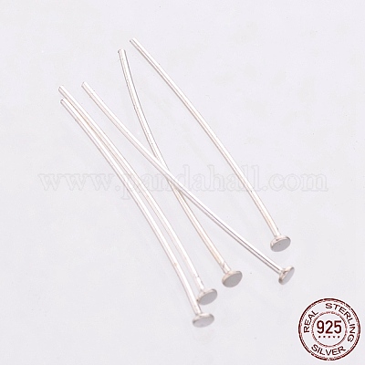 925 Flachkopfstifte aus Sterlingsilber&nbsp;LS-STER-K017-20mm-S-02-1