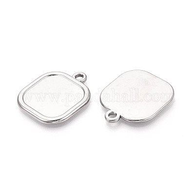 Cabochon-Fassungen für Anhänger aus Edelstahl 304&nbsp;STAS-N108-73P-1