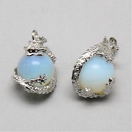 Pendentifs opalite&nbsp;G-T002-26-1