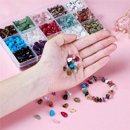 Mixed Natural & Synthetic Gemstone Beads G-X0003-B-1