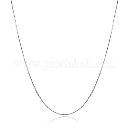 925 Sterling Silver Chain Necklaces NJEW-BB30141-16-1