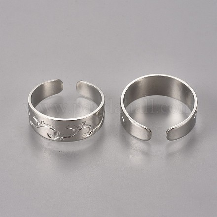 Brass Finger Ring Components KK-288/Q13-N-1