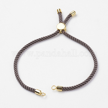 Création de bracelets à cordon torsadé en nylon X-MAK-K007-01G-1