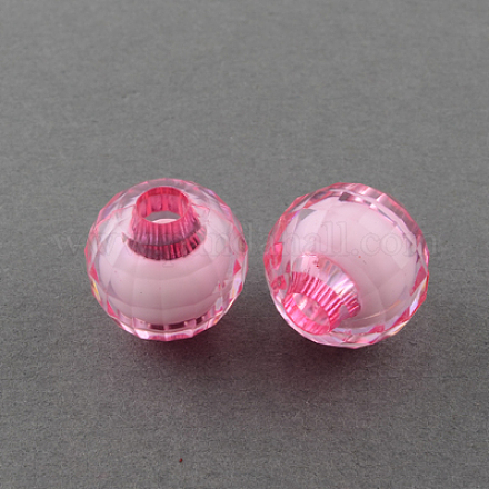 Transparent Acrylic Beads TACR-S081-02-1