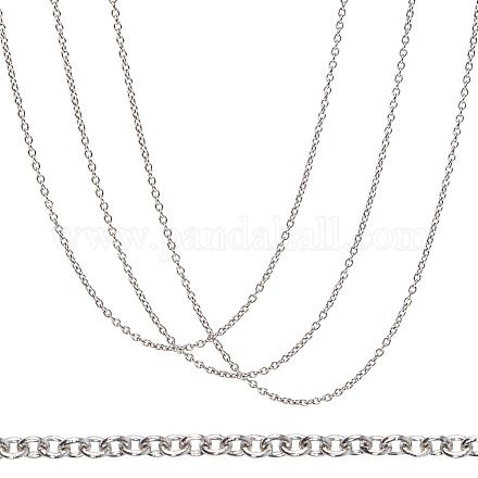 304 Stainless Steel Necklace Making MAK-BC0001-03P-1
