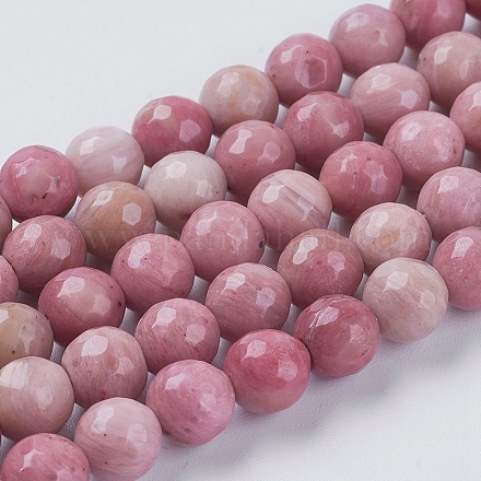 Chapelets de perles en rhodonite naturelle G-G542-8mm-12-1