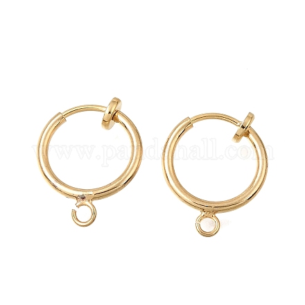 Ohrclips aus Messing KK-CBA2395-04G-1