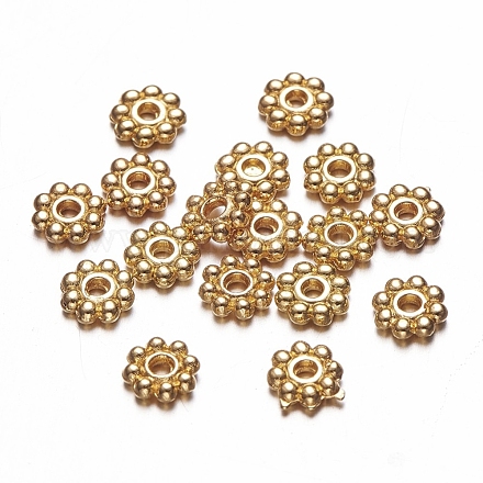 Perles d'espacement de marguerite d'alliage X-PALLOY-L166-31G-1