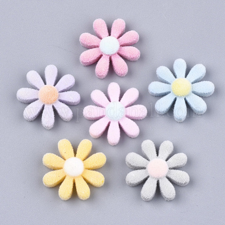 Flocky Resin Cabochons FIND-T046-26A-1