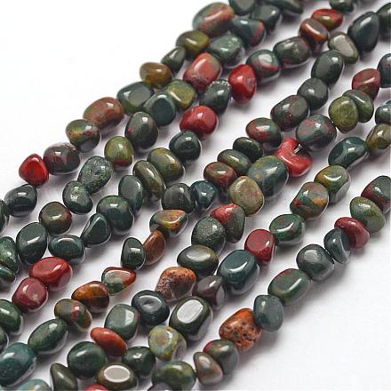 Natural Bloodstone Stone Beads Strands G-F465-38-1