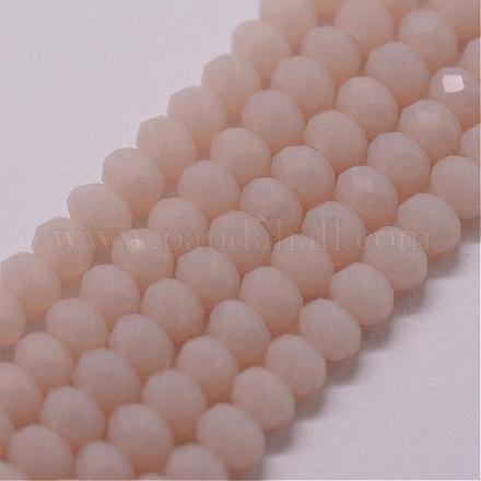 Chapelets de perle en verre imitation jade GLAA-K013-02-1