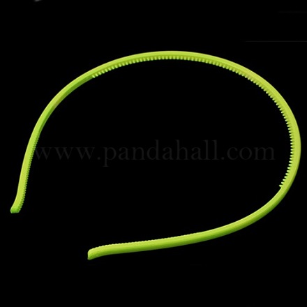 Yellow Green Acrylic Hair Band Findings X-PJH813Y-3-1