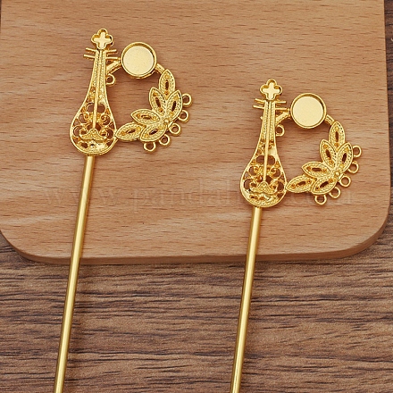 Iron Hair Stick Findings OHAR-PW0001-308G-1