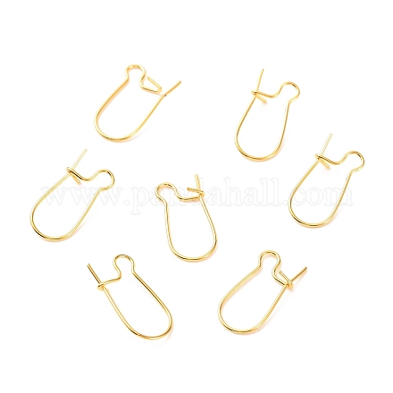 Accessoires de boucle d'oreilles en laiton X-KK-F824-009G-1