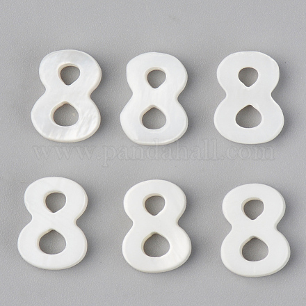 Natural Freshwater Shell Beads SSHEL-R048-005-08-1