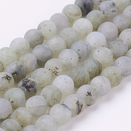 Chapelets de perles en labradorite naturelle  G-J372-01-4mm-1