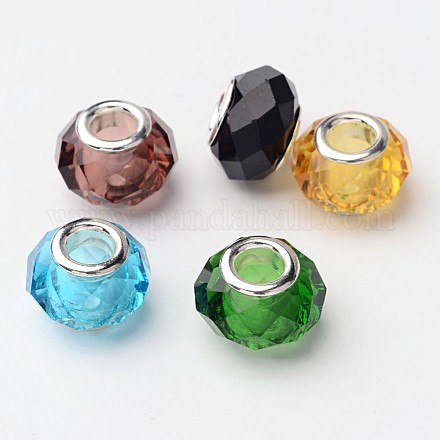 30 Perline Rondelle In Cristallo Sfaccettato Mix Blu Pavone – 8x6 Mm Per Gioielli Fai Da Te