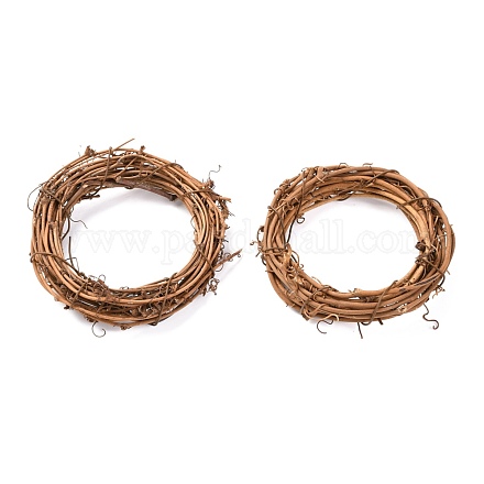 Circle Shape Rattan Vine Branch Wreath Hoop DIY-B022-01B-1