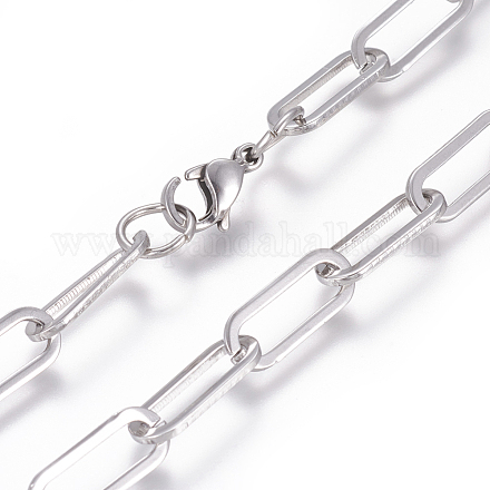 304 Stainless Steel Chain Necklaces X-NJEW-L160-013P-1